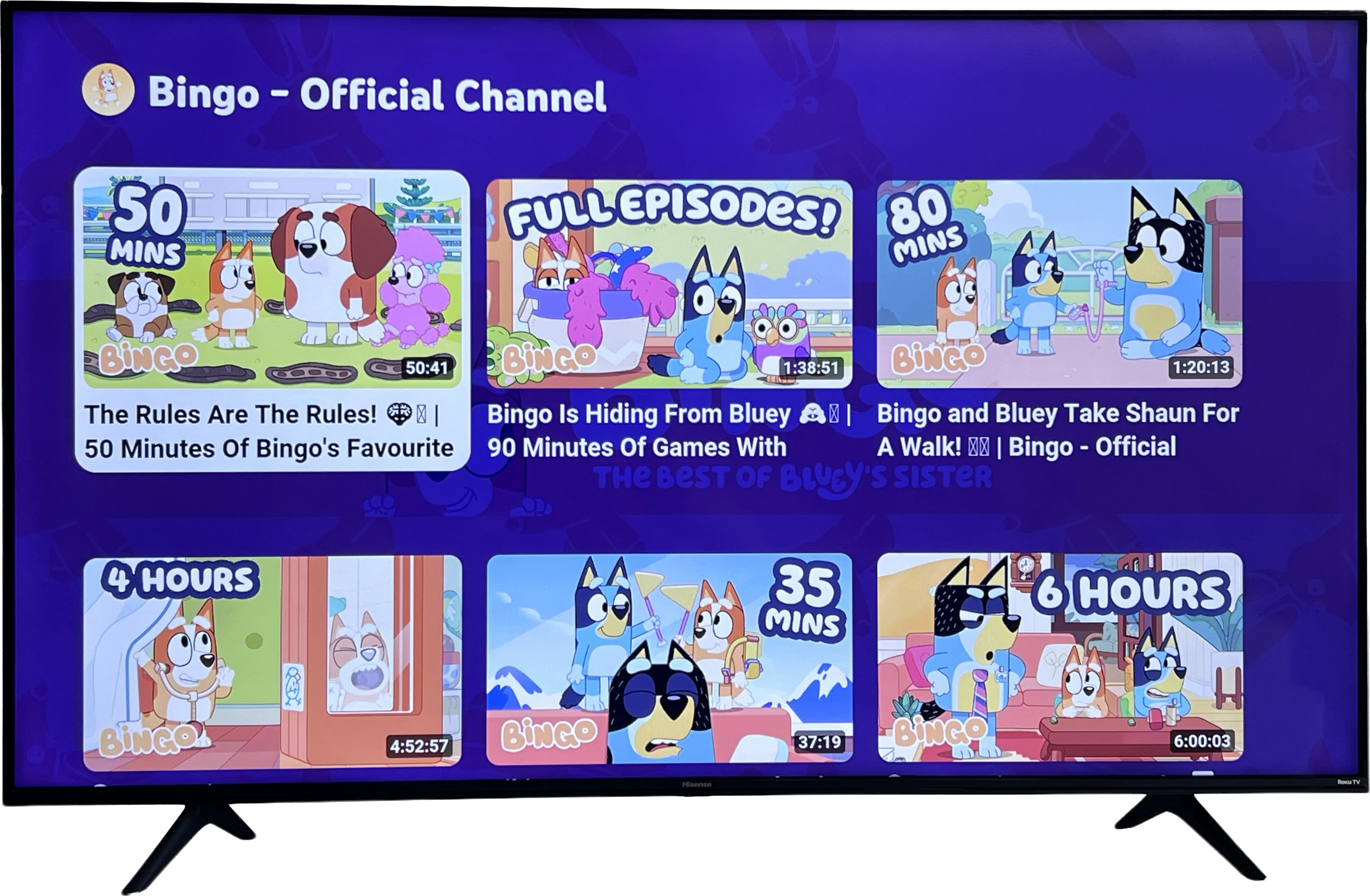 YouTube Kids TV with improved focus states